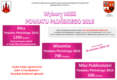 wybory miss powiatu płońskiego 2016