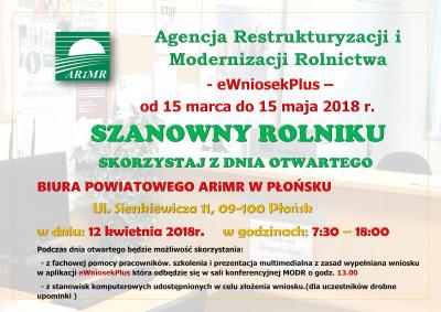 Dzień Otwarty w Biurze Powiatowym ARiMR w Płońsku