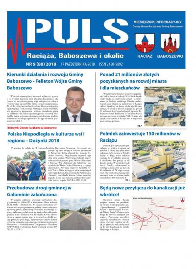 Puls Raciąża, Baboszewa i okolic Nr 9 (80) 2018