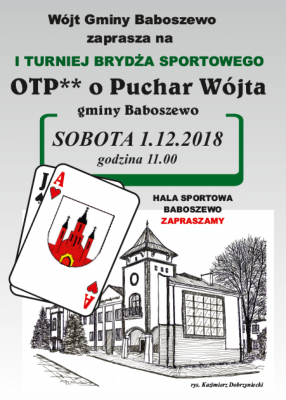 I Turniej Brydża Sportowego OTP** o Puchar Wójta Gminy Baboszewo