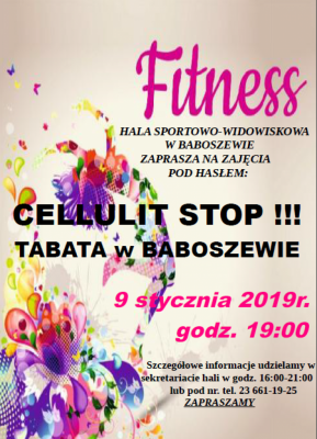 CELLULIT STOP - TABATA w BABOSZEWIE