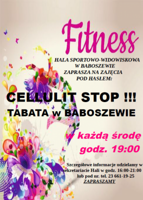 CELLULIT STOP-TABATA w BABOSZEWIE