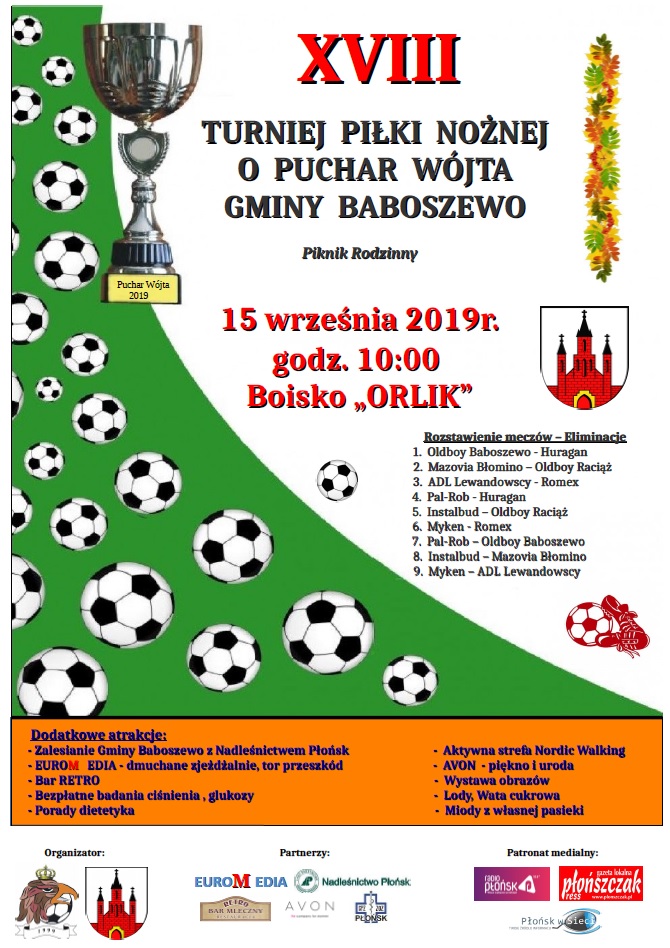 XVIII Turniej Piłki Nożnej o Puchar Wójta Gminy Baboszewo