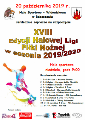 I kolejka XVIII Edycji Halowej Ligi Piłki Nożnej w sezonie 2019/2020