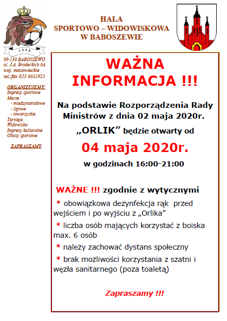 Ważna Informacja