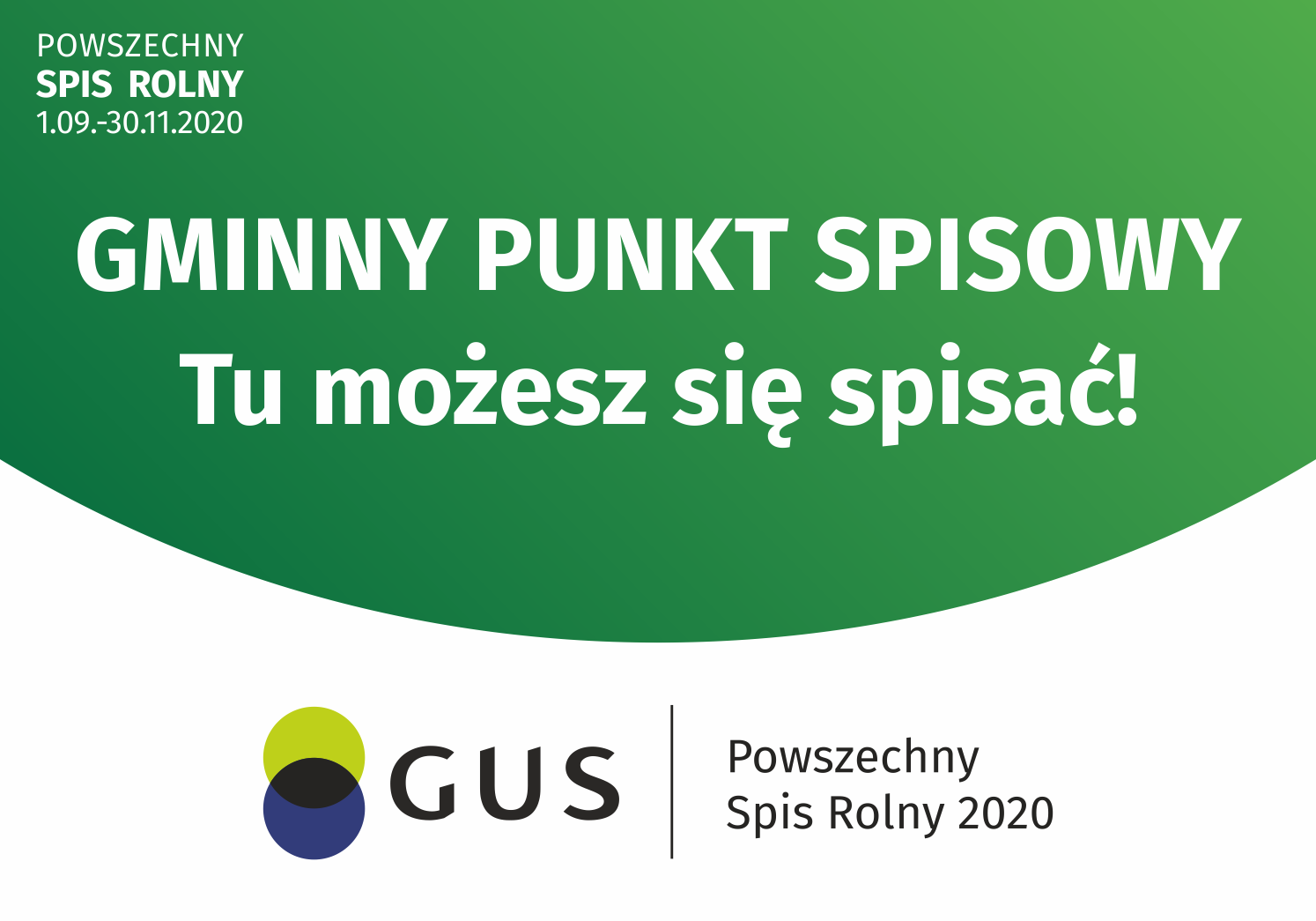 Gminy Punkt Spisowy - grafika na stronę internetową