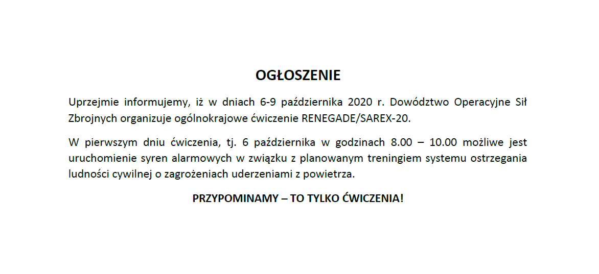 Ogłoszenie