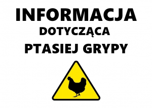 Informacja dotycząca ptasiej grypy