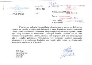 Ogłoszenie Komendy Powiatowej Policji w Płońsku