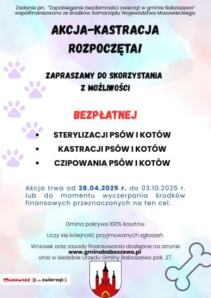 Plakat AKCJA - Kastracja