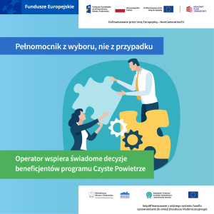 Plakat dot. Pełnomocnika z wyboru, nie z przypadku