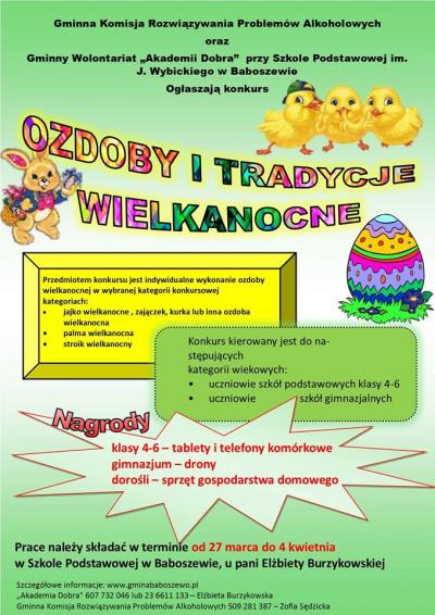 Ozdoby i tradycje wielkanocne-konkurs