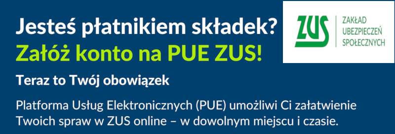 Załóż konto na PUE ZUS