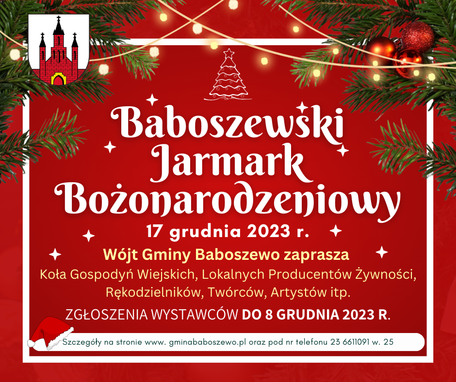 Baboszewski Jarmark Bożonarodzeniowy